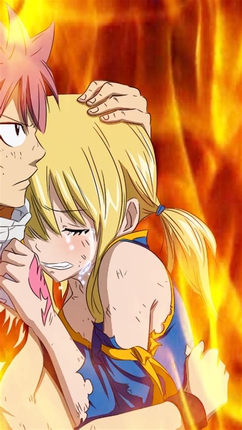 Fairy tail natsu and lucy. Download 1080x1920 Lucy Heartfilia, Tears, Crying, Natsu ...