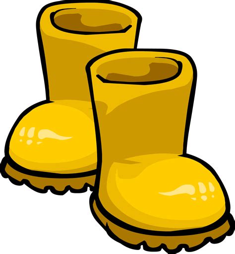 Yellow Rain Boots Transparent PNG All PNG All