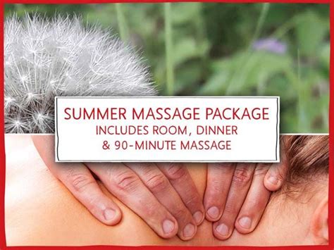 Summer Massage Package Current Special Packages