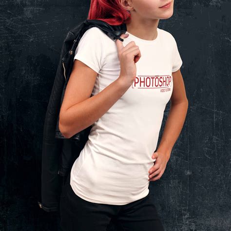 Awesome Teenage Girl T shirt Mockup | PSD Premium Mock-up