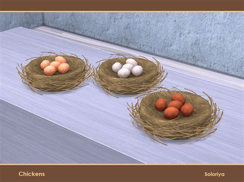 The Sims Resource Chickens Nest With Eggs