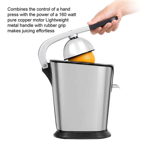 juicer electric citrus press orange juice squeezer stainless steel gs secura juicers watt