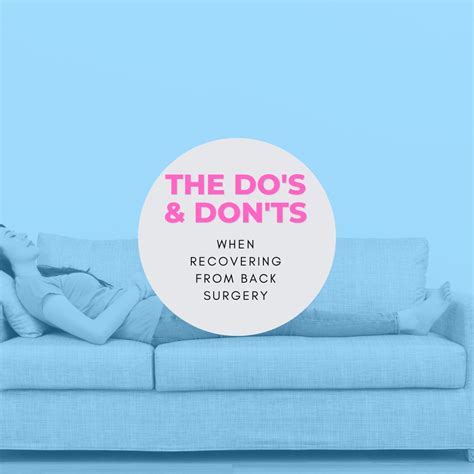 The Dos And Donts When Recovering From Back Surgery New Jersey