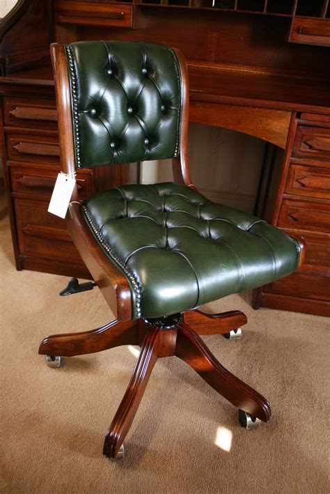 Awasome Office Chair Green Leather References Focus Wiring