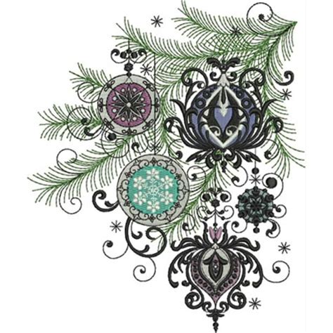 Christmas Embroidery Design Fancy Ornaments Machine Embroidery Designs