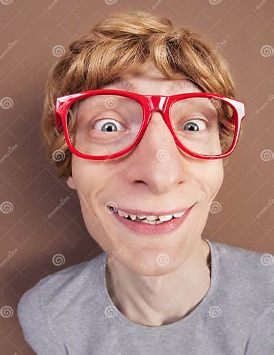 Funny Nerdy Guy Stock Image Image Of Concept Fool Ginger 21496289