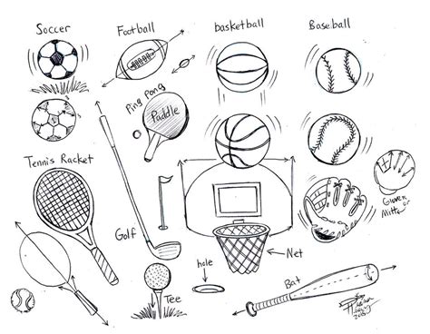 Draw Sports Balls By Diana Huang On Deviantart
