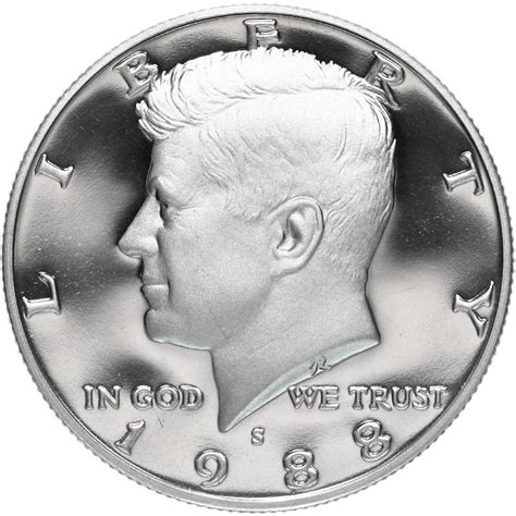 1988 S Kennedy Half Dollar Gem Deep Cameo Cn Clad Proof Coin Daves