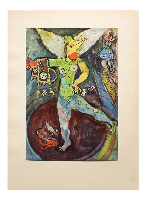 1947 After Marc Chagall The Arcobat First Edition Period Parisian