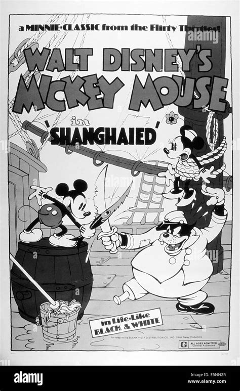 Mickey Mouse Poster Cartoon Imágenes De Stock En Blanco Y Negro Alamy