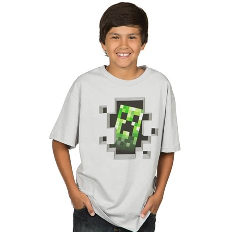 Minecraft Creeper T Shirt 13 14 T Shirt Billig