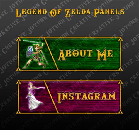 15 X Twitch Zelda Panels And Zelda Overlays Etsy