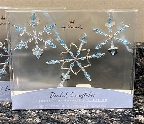 Hallmark Beaded Snowflakes Frostlight Faeries Collection Etsy