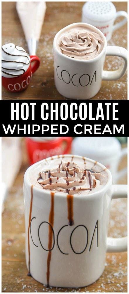 Hot Chocolate Whipped Cream Courtneys Sweets