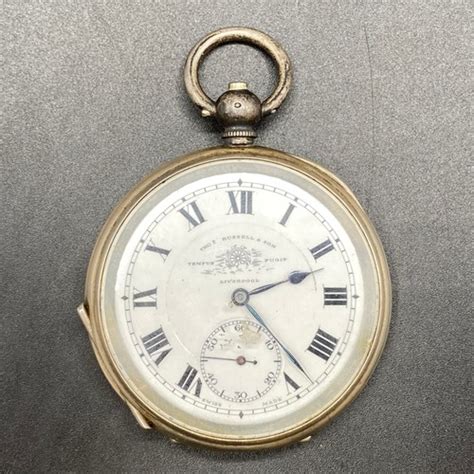 thos russell and son liverpool silver pocket watch