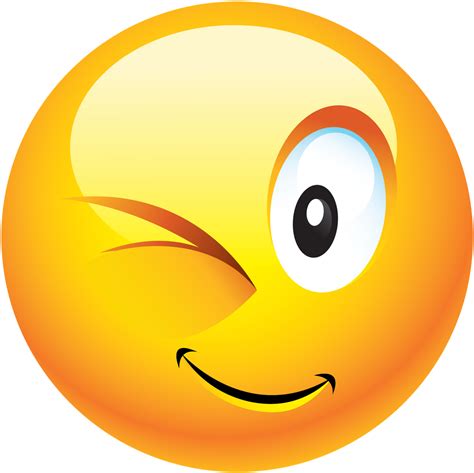 Emoticon Smiley Wink Clip Art Emoji Dp For Whatsapp Png Download