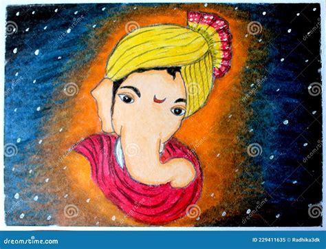 Ganpati Drawing Abstract Editorial Image Image Of Greeting 229411635