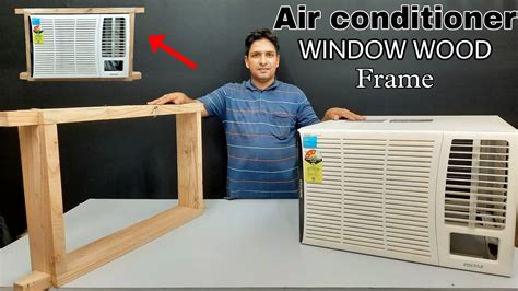 How To Build Air Conditionerac Window Frame With Woodविंडो में एयर