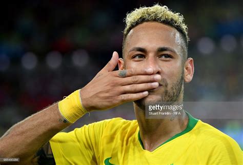 Neymar Jr Of Brazil Celebrates Victory Folllowing The 2018 Fifa World