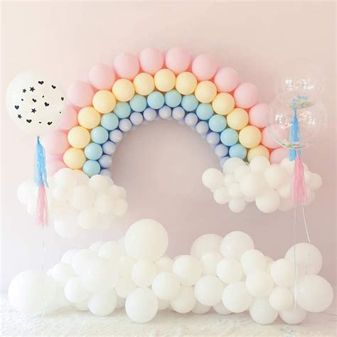 244 Pcs Pastel Balloon Garland Kit Rainbow Balloon Arch Macaron Candy