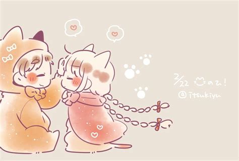 Itsukiyu Cute Chibi Couple Couple Cartoon Anime Chibi Kawaii Anime