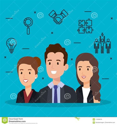 Group Of People Human Resources Stock Vector Illustration Of