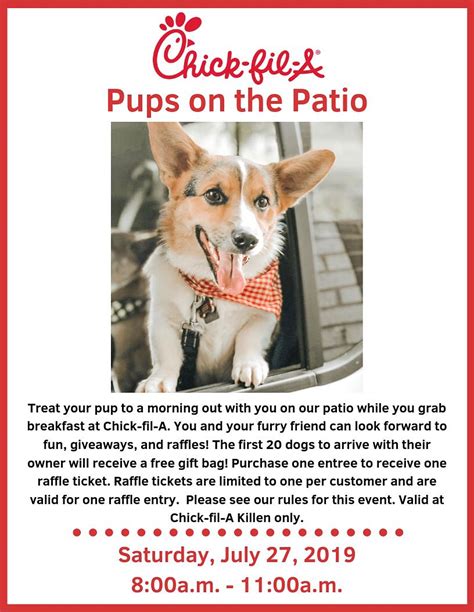 Dine On The Patio With Your Pup At Chick-fil-A