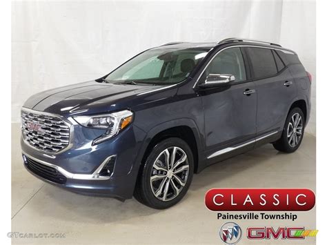 2018 Blue Steel Metallic Gmc Terrain Denali Awd 127202294 Photo 4