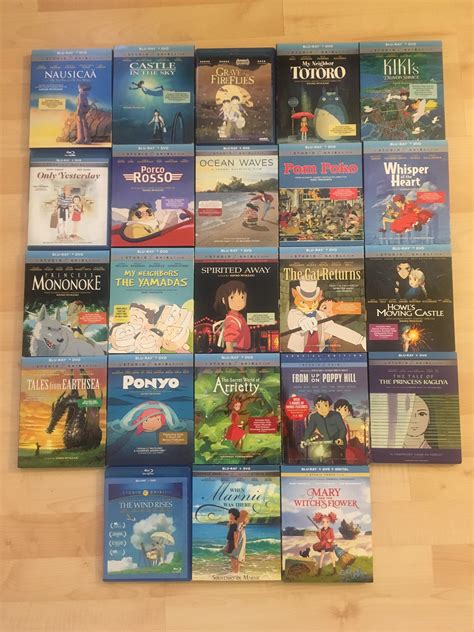 Finally Rounded Up All Of The Studio Ghibli Films On Blu Ray With