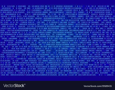 Binary Programming Code Digital Technology Vector Image