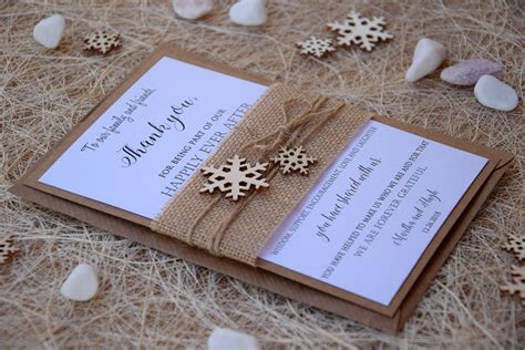 Maybe you would like to learn more about one of these? Winter Rustic Thank You Cards, Snowflake Wedding Thank You Cards