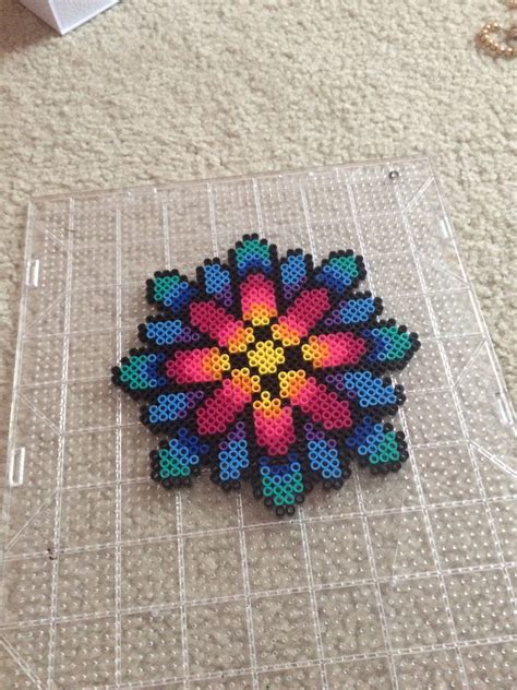 Flower Diy Flowers Perler Beads Flowers