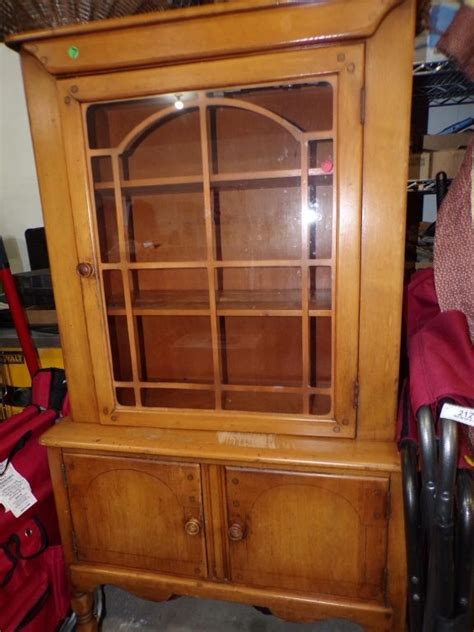 The best quality cabinet doors today. FARM STYLE ANTIQUE WOODEN GLASS DOOR CABINET | Wooden ...