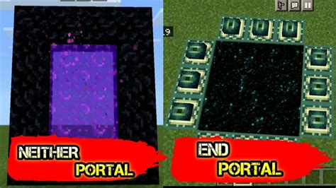 How To Build End Portal Ender World And Neither Portal In Minecraft