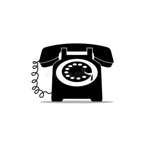 Solid Icons For Telephonevector Illustrations Stock Vector