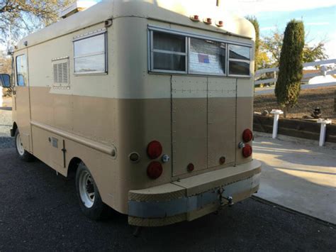 A truck camper is an rv that sits inside the bed of your truck. 1954 GMC Grumman Step Van Step Side Milk Truck RV Motor ...