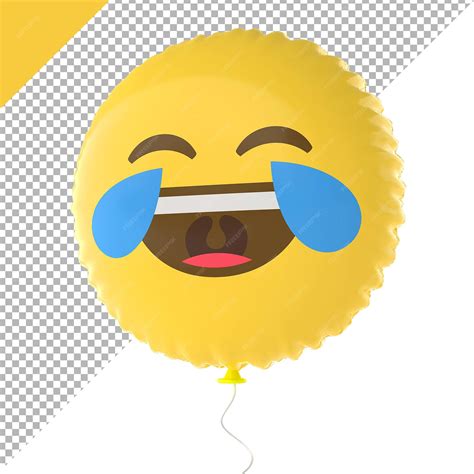 Premium Psd Emoji Joy Balloons 3d Render