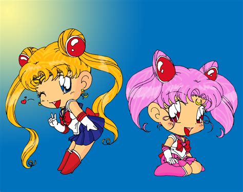 Usagi And Chibiusa Sailor Mini Moon Rini Fan Art 24580332 Fanpop