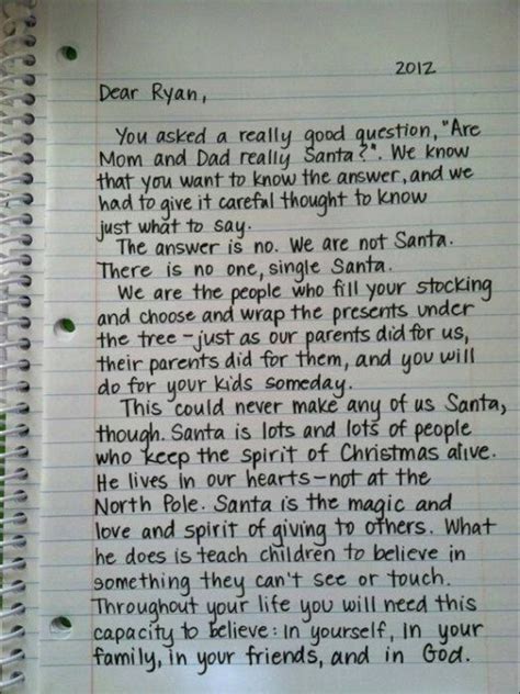 Are Mom And Dad Really Santa Christmas Lettering Letter Explaining Santa Santa Letter