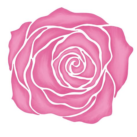 Pink Rose Flower Drawing Illustration 13168262 Png