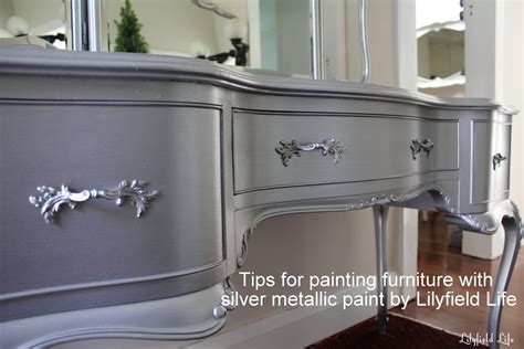 I've been wanting to use this new, wonderful silver spray paint i found on the right piece of furniture. Lilyfield Life: Tips on using Metallic Paint and a Silver ...