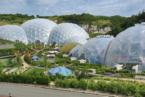 The Eden Project Bodelva Cornwall Uk From Visitors Center The