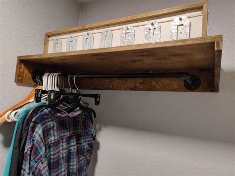 Laundry Room Hanger Bar And Shelf Woodworking