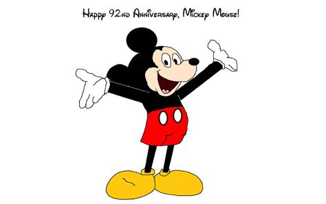 Happy 92nd Anniversary Mickey Mouse By Riarasands On Deviantart