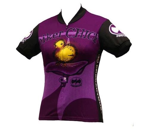 No Brainer World Jerseys Womens Biker Chick Cycling Jersey Purple
