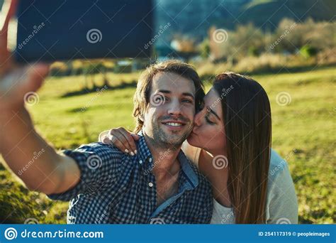Selfies That Showcase Their True Love An Affectionate Young Couple