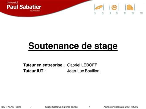 Exemple De Présentation Powerpoint Soutenance De Stage Le Meilleur