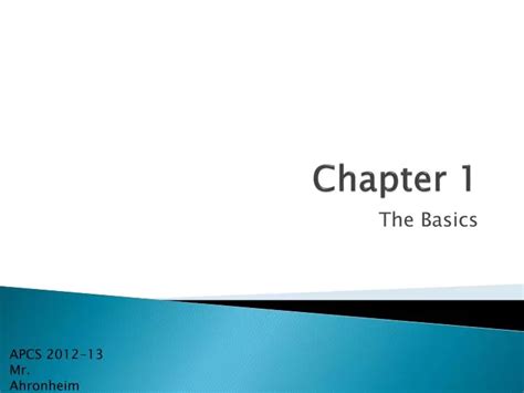 Ppt Chapter 1 Powerpoint Presentation Free Download Id3845614