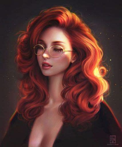 Hair Red Models Woman 50 Ideas Digital Art Girl Red Hair Cartoon