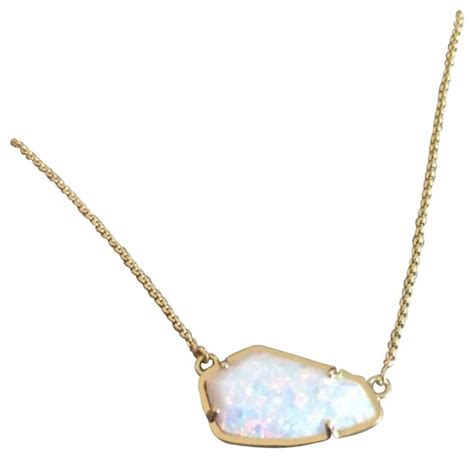 Kendra Scott White Opal Necklace Opal Necklace Simple Opal Necklace